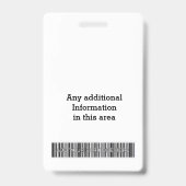 Eigen Personeelsbadge - Badge (Achterkant)