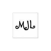 Eigen persoonlijk monogram rubberstempel (Afrduk)