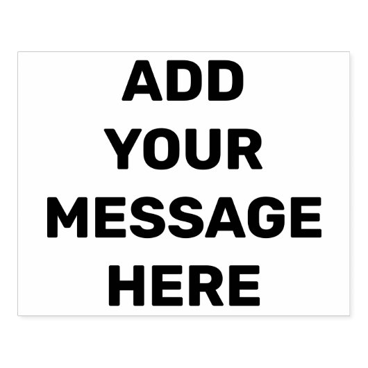 Eigen persoonlijke boodschap Small Business Sel Rubberstempel (Afrduk)