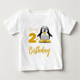 Eigen pinguïn Birthday T-Shirt