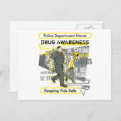 Eigen politie-drugsvoorlichting briefkaart (Voorkant / Achterkant)