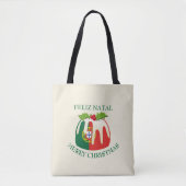 Eigen PORTUGAL FLAG-kerstmis Tote Bag (Voorkant)