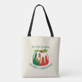 Eigen PORTUGAL FLAG-kerstmis Tote Bag (Achterkant)