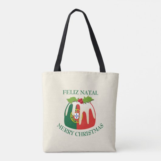 Eigen PORTUGAL FLAG-kerstmis Tote Bag (Achterkant)
