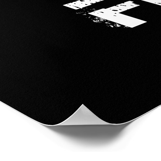 Eigen poster van zwarte en witte tribale paardenko (Hoek)