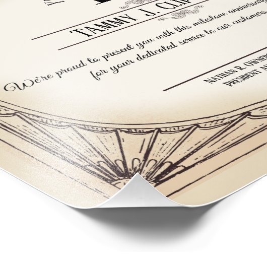 Eigen prijs voor universele gedenkdag in kleur foto afdruk (Hoek)