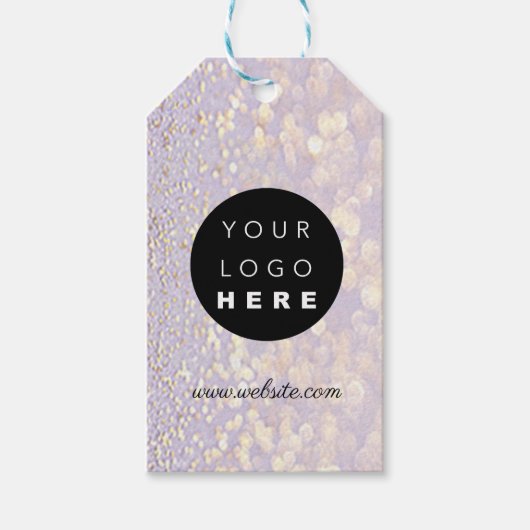 Eigen productbeschrijving voor bedrijven - Gold Cadeaulabel (Voorkant)