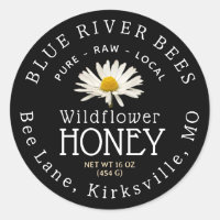 Eigen productlabel Wildflower Honey Black Daisy