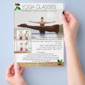 Eigen professionele Yoga-klasse kerstfelyers Flyer (Hand)