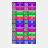 Eigen QR-code Bedrijfsnaam Adres Kleurlabels Labels (Vel)