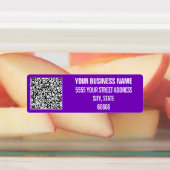 Eigen QR-code Bedrijfsnaam Adres Kleurlabels Labels (Aangebracht)