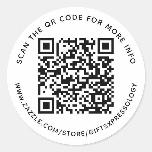 Eigen QR-code en Sticker tekstcodenummer (Voorkant)