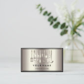 Eigen QR-CODE Logo Restaurant Kookt Kaas Roos Visitekaartje (Staand voorkant)