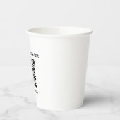 Eigen Qr-code witte minimalistische koffie Papieren Bekers (Links)