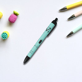 Eigen reddingsmonogram voor verpleegkundige zwarte inkt pen