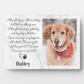 Eigen reuzengedenkteken Gift Pet Verlies Sympathis Fotoplaat (voorkant)