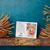 Eigen reuzengedenkteken Gift Pet Verlies Sympathis Fotoplaat (Zijkant)