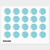 Eigen Robin Egg Blue Wedding Favor Label (Vel)