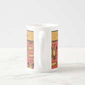 Eigen rode krokodille visstam Egyptisch Porselein Kop (Achterkant)