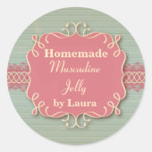 Eigen ronde homemade Country Jelly Label Sticker (Voorkant)