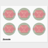Eigen ronde homemade Country Jelly Label Sticker (Vel)