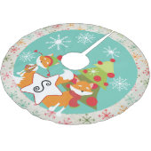 Eigen roodbruine kerstvakantieboomrok kerstboom rok (Gekanteld)