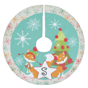 Eigen roodbruine kerstvakantieboomrok kerstboom rok