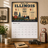 Eigen route 66 Vintage krijg je lol Kalender