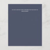 Eigen roze bloemen bedrijfsuitnodigingen voor even flyer (Achterkant)