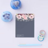 Eigen roze bloemen bedrijfsuitnodigingen voor even flyer (Enkel)