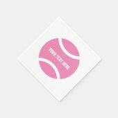 Eigen roze tennis ball Birthday party luiers Servet (Hoek)