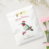 Eigen Santa Hummingbird Bedankzakje (Gezegeld)