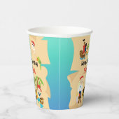 Eigen schatkistkaart, meisje van priester Birthday Papieren Bekers (Rechts)