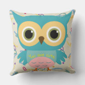 Eigen schattige dieren zijn  kinder kwekerij kussen (Achterkant)