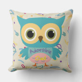 Eigen schattige dieren zijn  kinder kwekerij kussen (Voorkant)