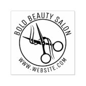 Eigen schoonheidszalonschaar Logo zelfinkend stemp Zelfinktende Stempel (Design)