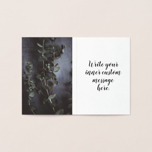 Eigen script goudfolie, gestroomlijnd design, beda folie kaarten (Binnen)