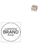 Eigen Sjabloon voor bedrijven Rond Rubberstempel (Gestempeld)