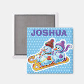 Eigen sleutelfiguren voor kerstmis. magneet (Voorkant / Achterkant)