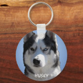 Eigen Sleutelhangers Bi-Eye Sled Dog Sleutelhanger (Voorkant)