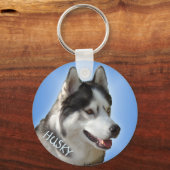 Eigen Sleutelhangers Bi-Eye Sled Dog Sleutelhanger (Voorkant)