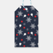 Eigen snavy blue 💙 pickleball Kerstmis Cadeaulabel (Achterkant)