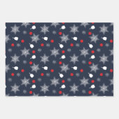 Eigen snavy blue 💙 pickleball Kerstmis Inpakpapier Vel (Voorkant)