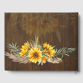 Eigen soonbloemen Pampas Grass Wedding Gastenboek (Achterkant)