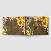 Eigen soonbloemen Pampas Grass Wedding Gastenboek (Volledig)