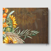 Eigen soonbloemen Pampas Grass Wedding Gastenboek (Achterkant)