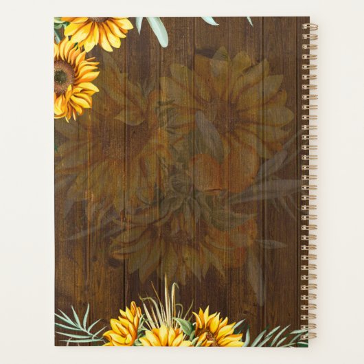 Eigen soonbloemen Pampas Grass Wedding Planner (Achterkant)