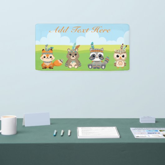 Eigen stamdieren spandoek (Beurs)