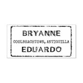 Eigen stempel voor bruiloft voor bestemming (Afrduk)