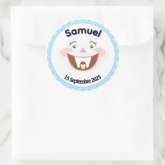 Eigen sticker Premium Dent - Bébé Garç (Tas)